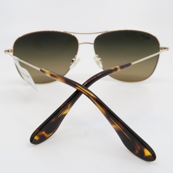 Maui Jim CLIFF HOUSE MJ 247-16 59 Gold/Bronze Polarized New Aviator Sunglasses - Picture 6 of 7